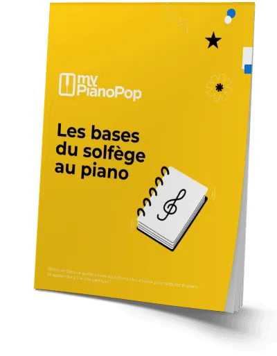 Guide « Les bases du solfège au piano » en couverture 3D
