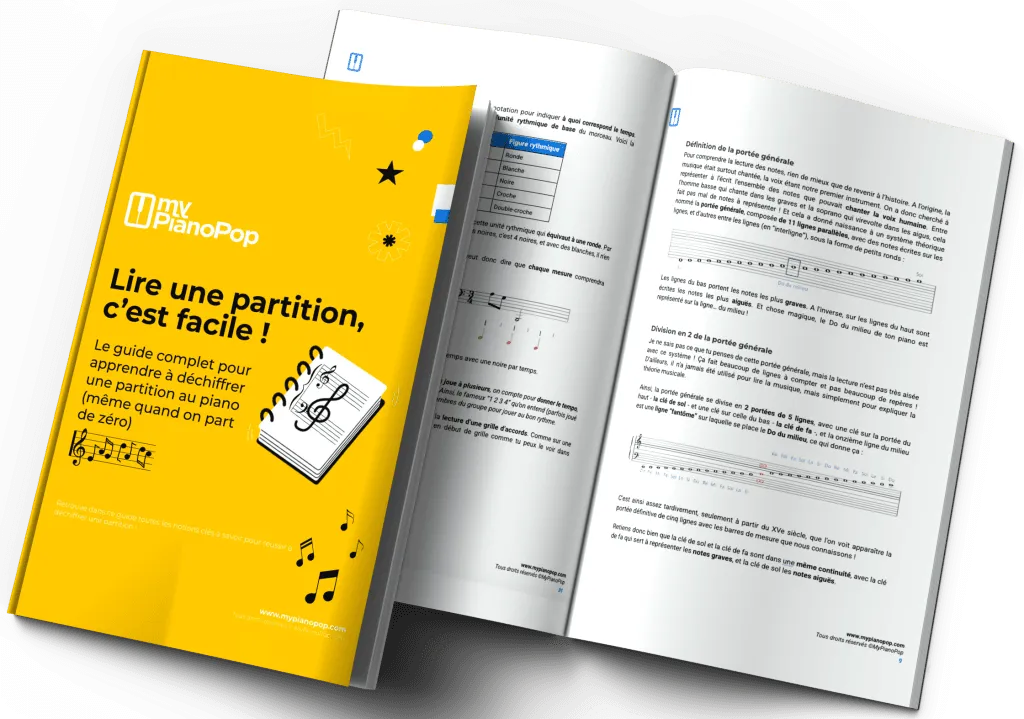 Guide partition de piano facile