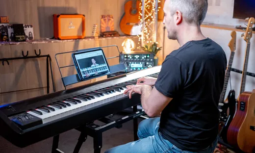 Le tournage d’un cours MyPianoPop au studio