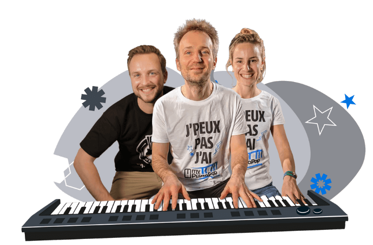La communauté MyPianoPop réunie autour du piano
