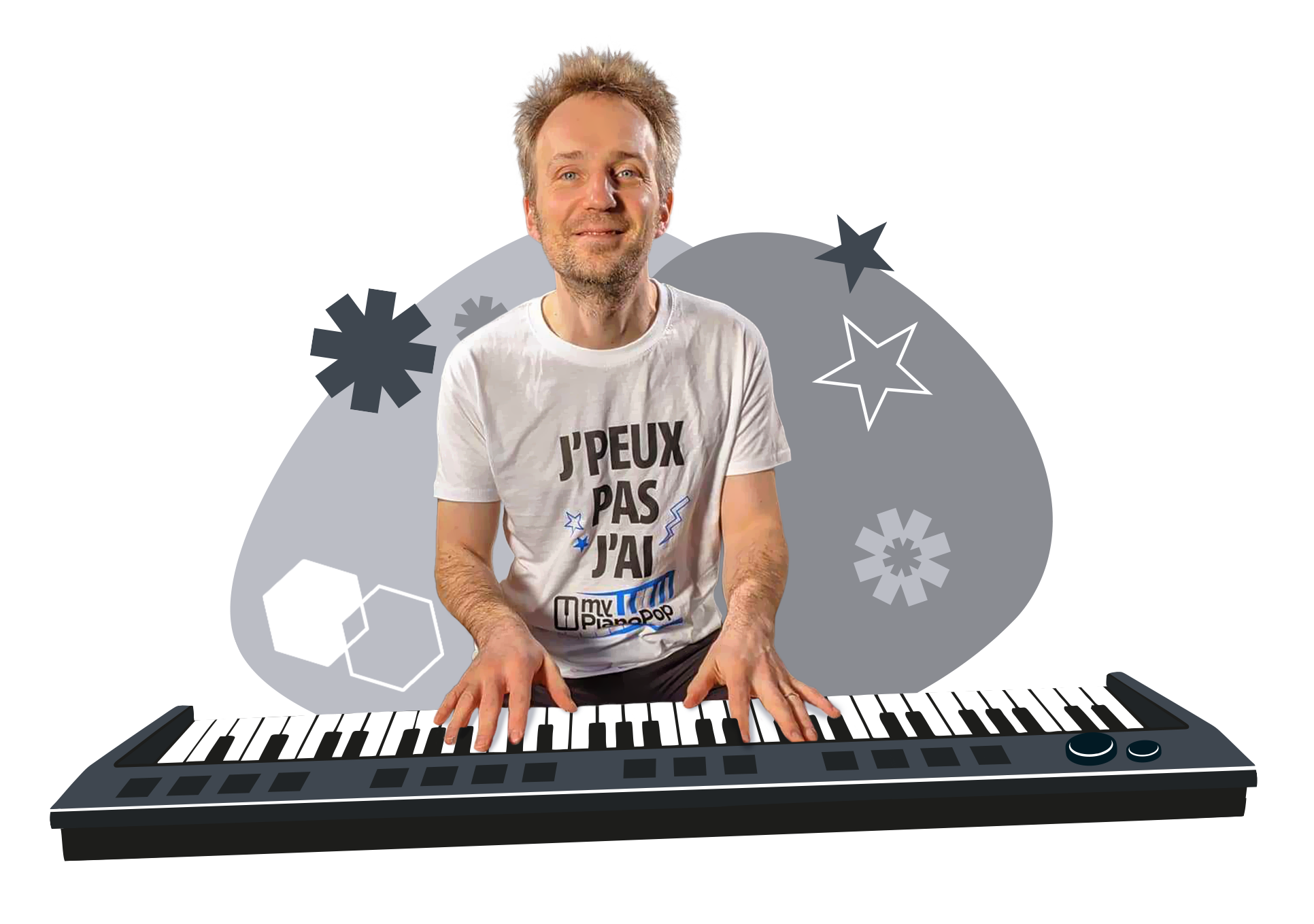 Cyrille au piano, professeur MyPianoPop