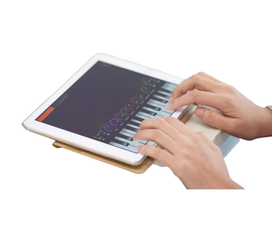 Apprendre le piano sans piano sur le clavier d'une application