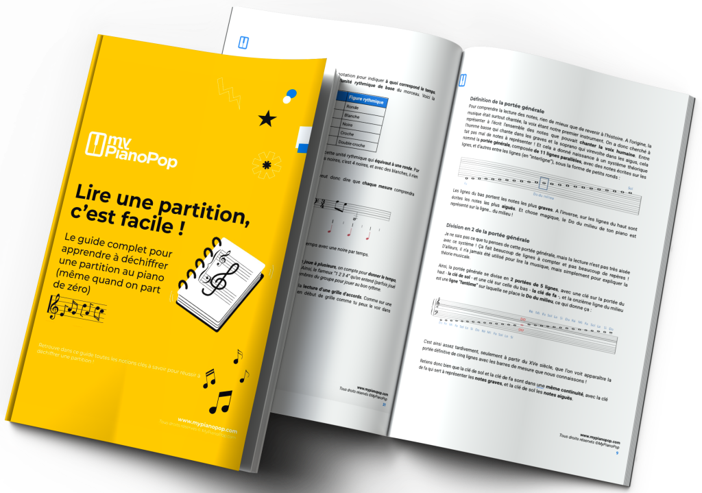 Guide partition de piano facile