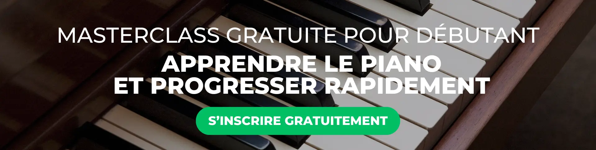 Masterclass gratuite pour bien débuter le piano